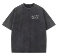 acid wash black tee