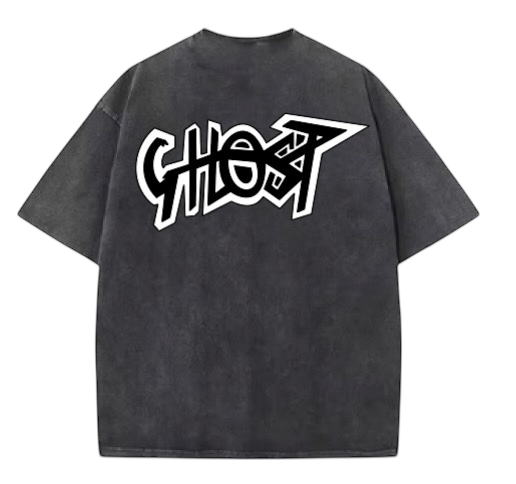 acid wash black tee