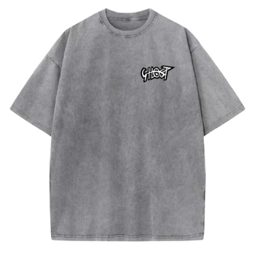 acid wash gray tee