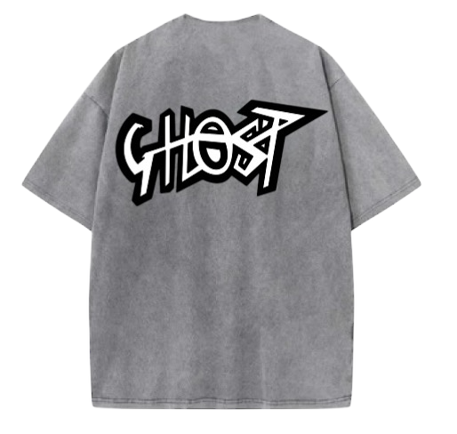 acid wash gray tee